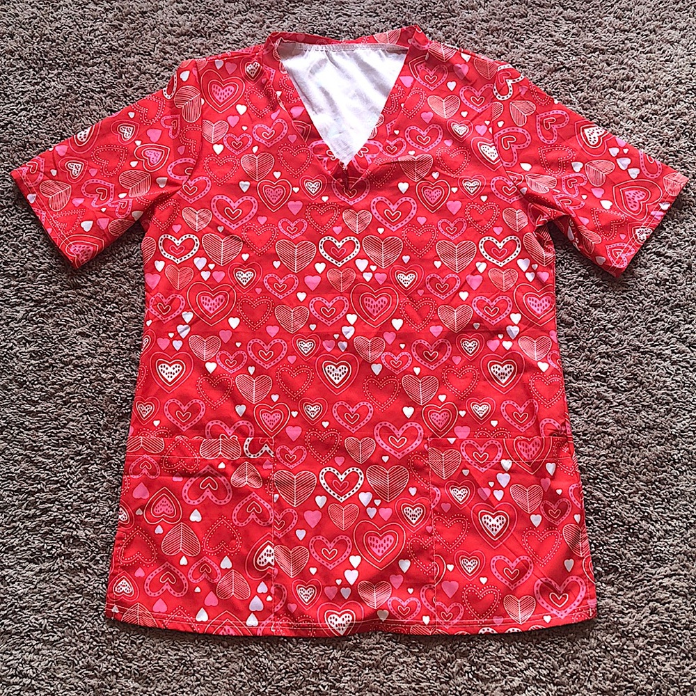V neck scrub top